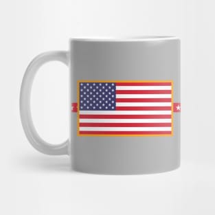 United States Flag Double Sided Coffee Cup Mug